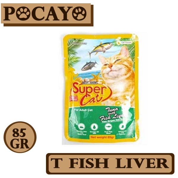 Super Cat Pouch Adult Tuna Fish Liver 85gr