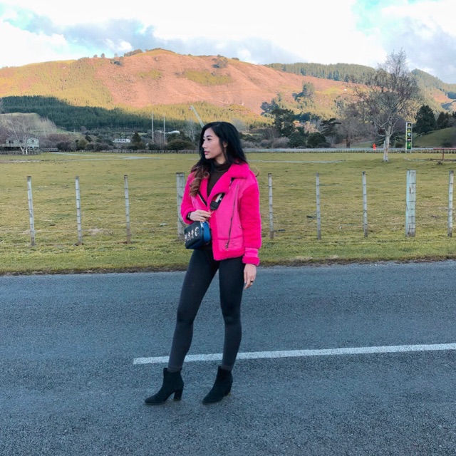 Winter jacket coat bulu fur faux tebal