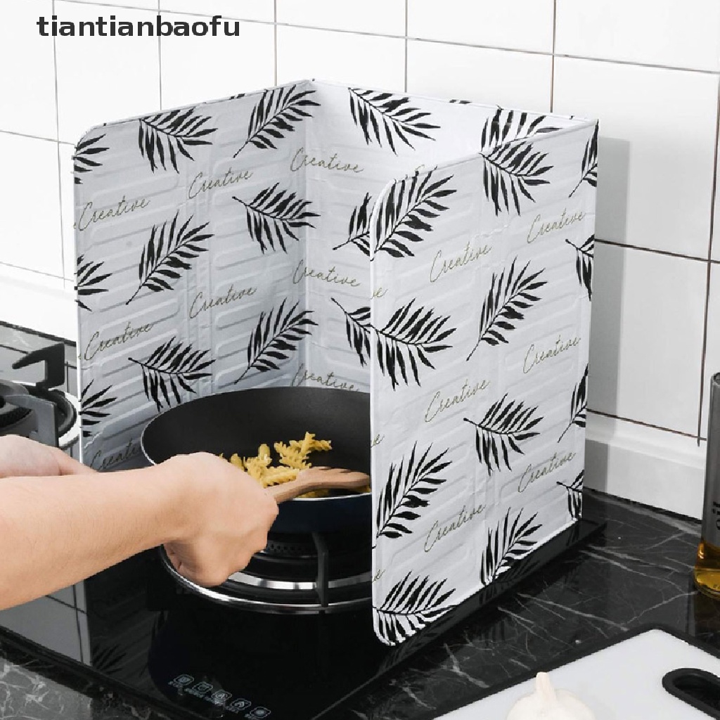 [tiantianbaofu] Kitchen Stove Foil Plate PreventOil Splash Cooking Hot Baffle Specialty Tool Boutique