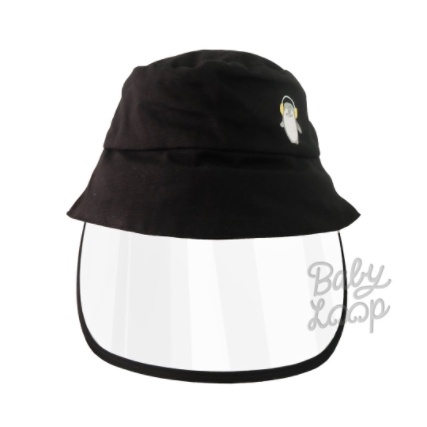 BABY LOOP Bucket Hat Topi Corona Shield Bisa Dilepas BABYLOOP Pelinfung Wajah Bayi Anak Dewasa