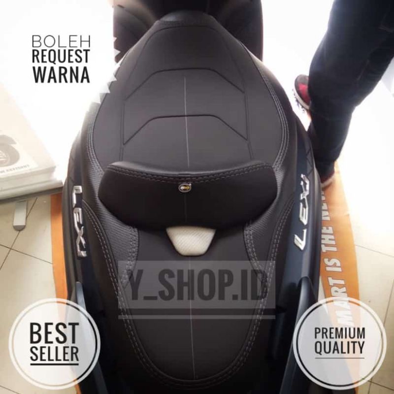 Sarung Cover Kulit Jok Yamaha Lexi Aksesoris Motor Original