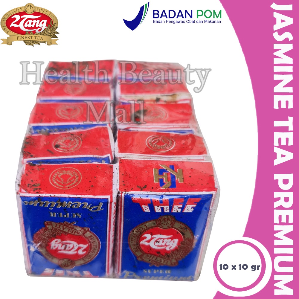 

2Tang Jasmine Tea Super Premium Bubuk 10gram x 10Pcs - 2 Tang Teh Melati Awur Tubruk 10 Pcs 10 gr 10gr 10 gram Biru