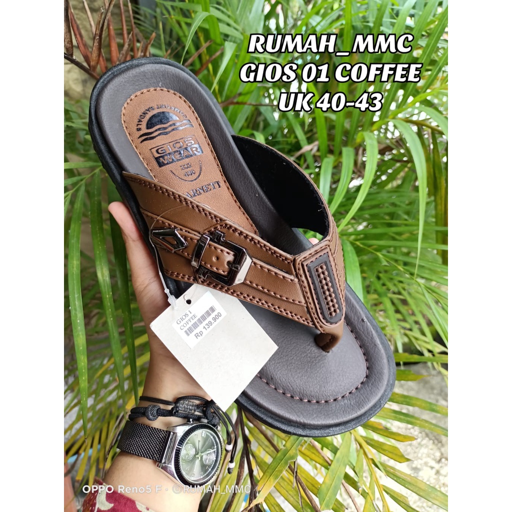 SANDAL BARNETT PRIA/SANDAL KEKINIAN/SANDAL MODEL TERBARU/SANDAL BARNETT GIOS