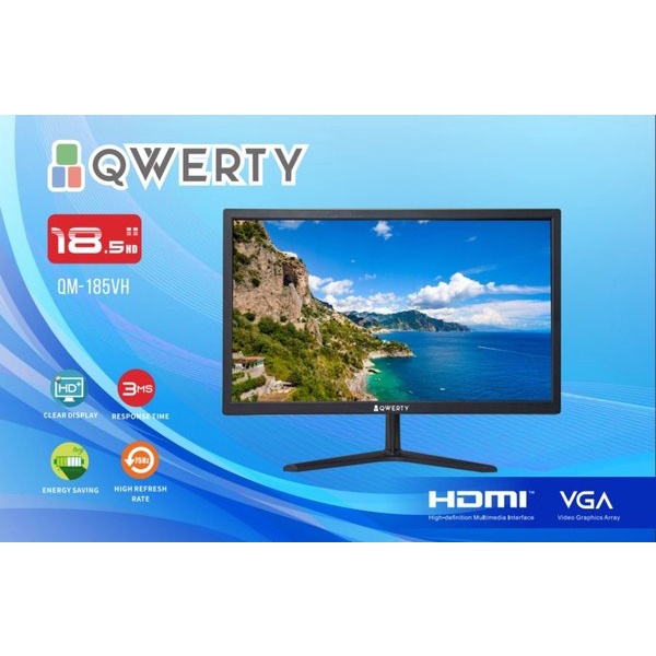 MONITOR LED QWERTY 19 INCH HDMI + VGA NAMPOLL