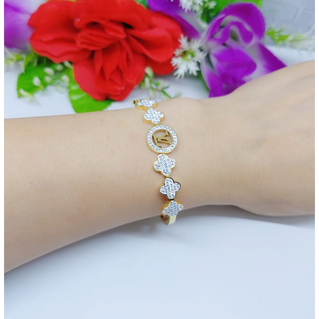 Titanium gelang tangan  permata perhiasan wanita Jewelry 0048