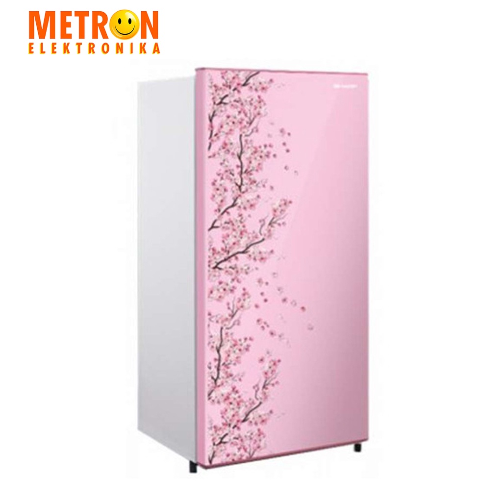 SHARP SJ N 182 D SP / SAKURA PINK KULKAS 1 PINTU 166 LITER / SJN182DSP