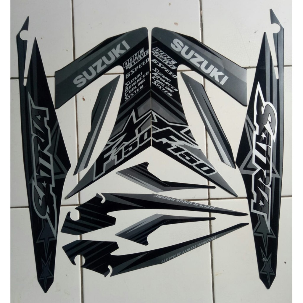 stiker striping suzuki satria fu 2014 hitam
