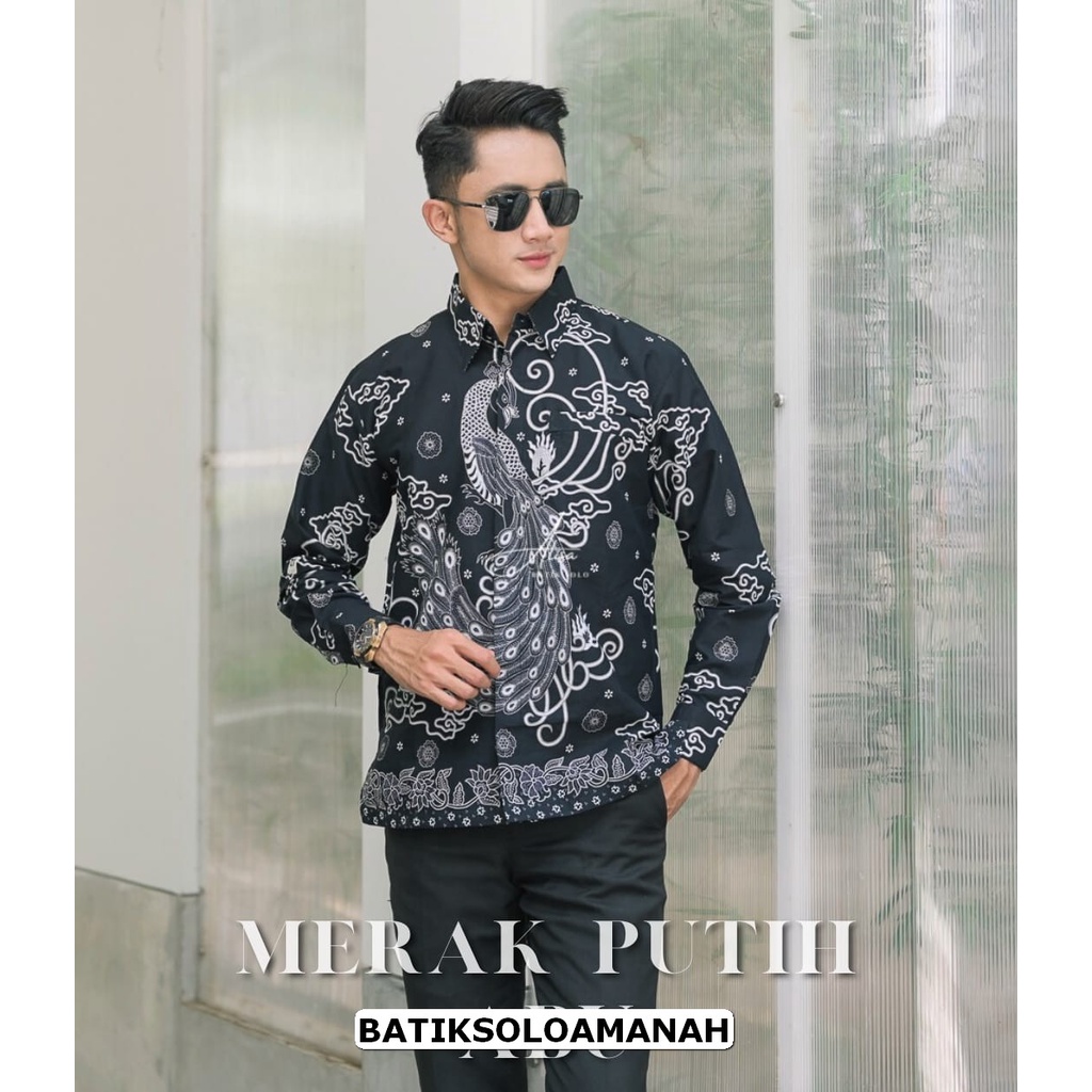 MERAK PUTIH ABU ALISA KEMEJA BATIK SOLO PRIA LENGAN PANJANG LAPIS FURING ATASAN BATIK PREMIUM MODERN KATUN HALUS RAJASAKTI UKAIL DILLAN ASMARA RAFANDA SENOJOYO NGUDI RAHAYU MARTOWIRO SM ANJANI FLORIST ALJAYA KANAYA NARESWARI KLA DEWO BRAMANTI PRIJANTO SE