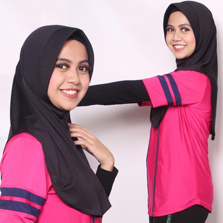 JILBAB ANAK SEKOLAH AZURA / HIJAB SPORT / KERUDUNG SPORT BAHAN JERSEY / HIJAB UNTUK SEKOLAH / JILBAB