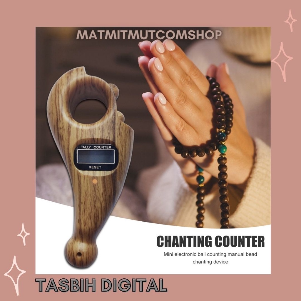 Tasbih Digital Kayu Murah Tasbih Premium Alat Hitung