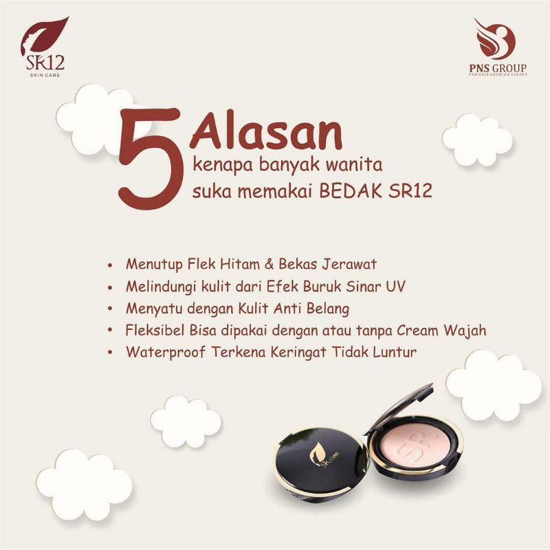 Compact Powder Natural Kombinasi Bedak & Foundation Penutup Bekas Jerawat dan Flek Hitam Wajah Wanita Terbaik Asli BPOM Murah-7