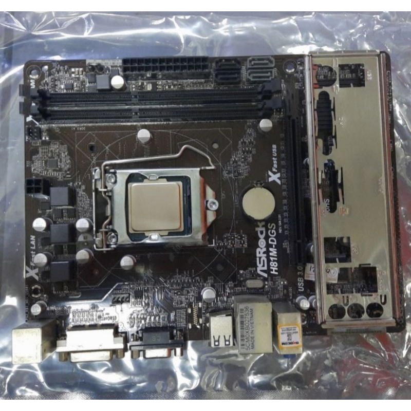 Motherboard H81 Ddr3 Paket Prosesor Core I7 4770 3.40Ghz Gen 4 Lga 1150
