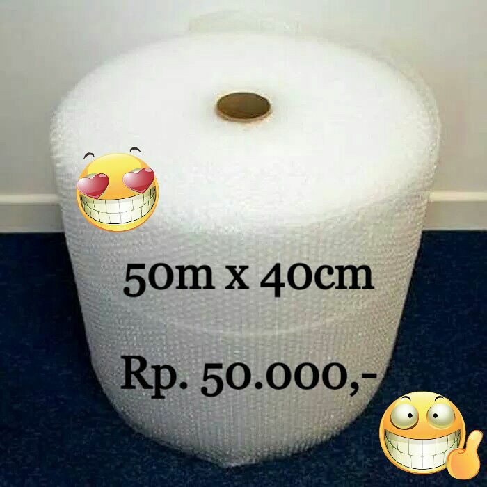 

SUPER MURAH - BUBBLE WRAP ROLL UKURAN 40CM X 50M - PUTIH