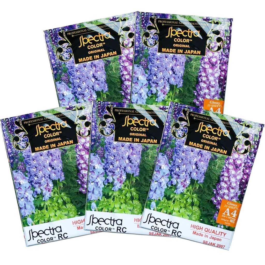 

Spectra RC Inkjet Paper Glossy A4 260 gsm - 5pack