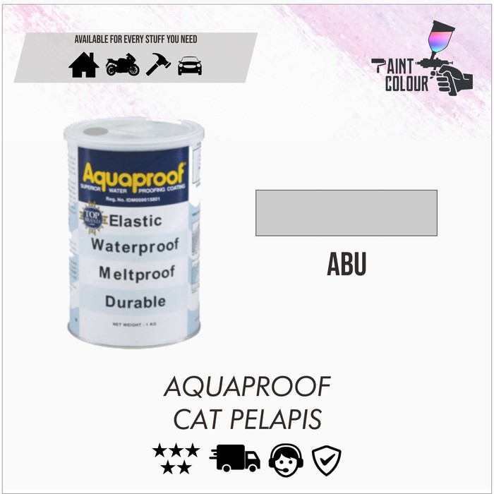 Aquaproof Cat Pelapis Anti Bocor 1KG Abu