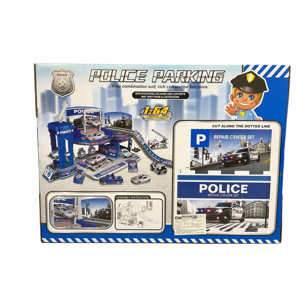 Mainan Anak Police Hero Police Parking Entertainment Puzzle Games Mainan Anak