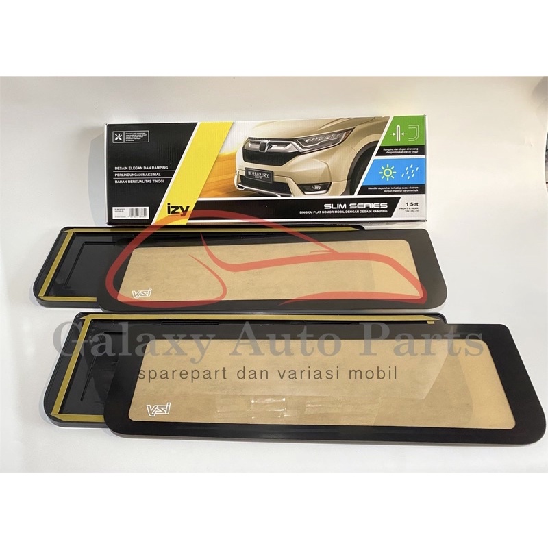 Tempat dudukan plat pelat nomor mobil pakai mika