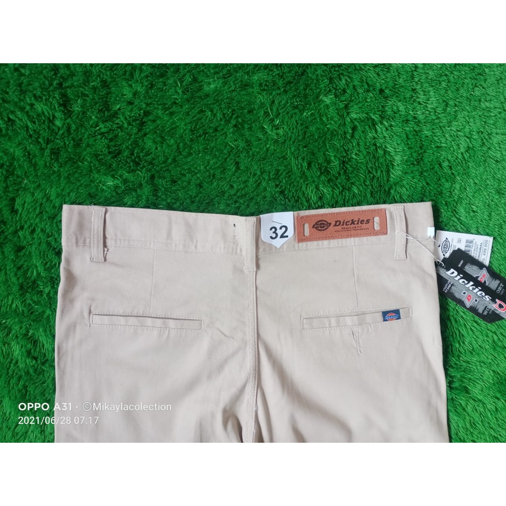 Celana Chino Panjang Cream Pria Distro Dickies Premium