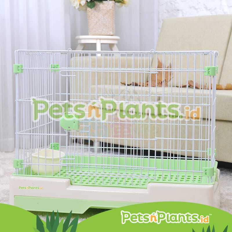 Pet Wire Cage Kandang Besi Premium Kelinci Anjing Kucing Import XL 76 x 53 x 58 cm