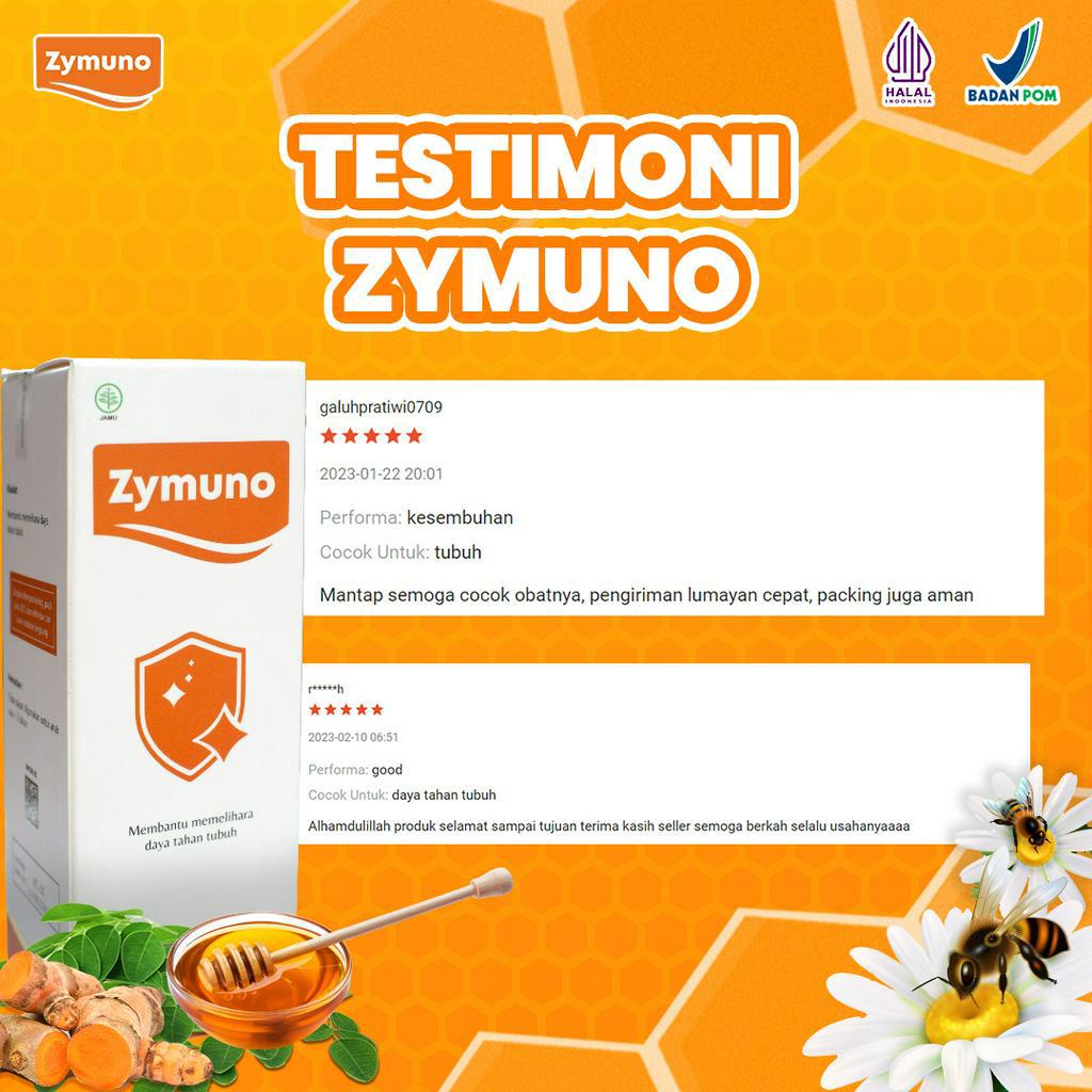 ZYMUNO - Vitamin Herbal Bantu Atasi Nyeri Haid Tingkatkan Daya Tahan Tubuh Bantu Proses Penyembuhan Kanker Imun Jaga Kesehatan Tubuh Cegah Flu Demam Batuk Masalah Pencernaan Isi 200ml