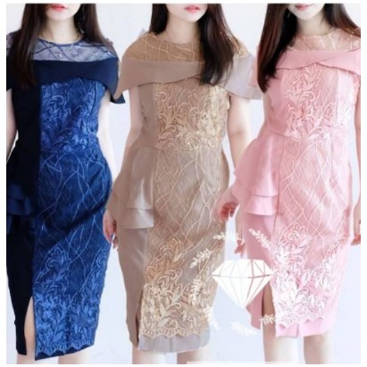 DRESS BAJU WANITA TERBARU SCUBA DRESS MIDI DRES NATAL PESTA NATAL KEKINIAN 2022/PAKAIAN WANITA TERKI