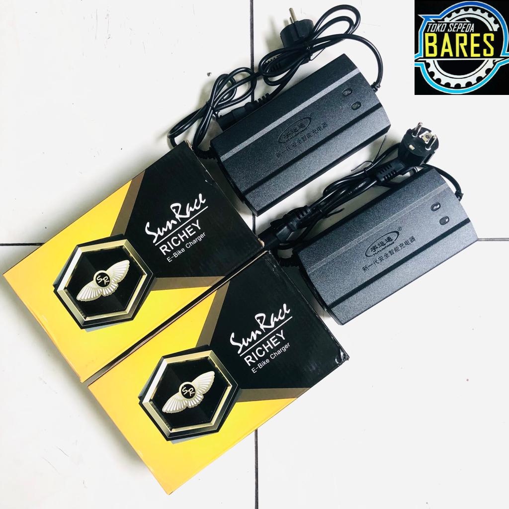 Charger Aki Sepeda Listrik SunRace Richey / Charger Baterai Selis