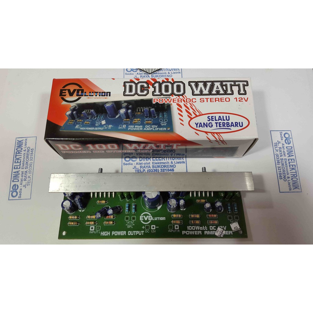 KIT POWER AMPLIFIER STEREO DC 12 VOLT - 100 WATT