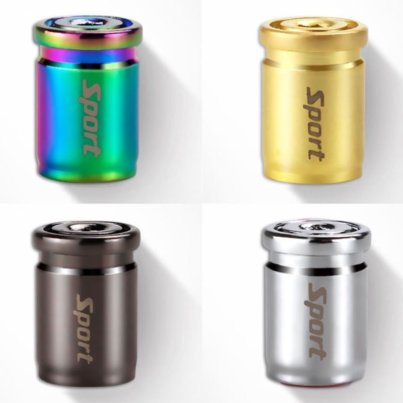 # Kaos T-Shirt Wanita Lengan Pendek Motif Print #4pcs Tutup Pentil Ban Mobil Bahan Titanium Anti Maling