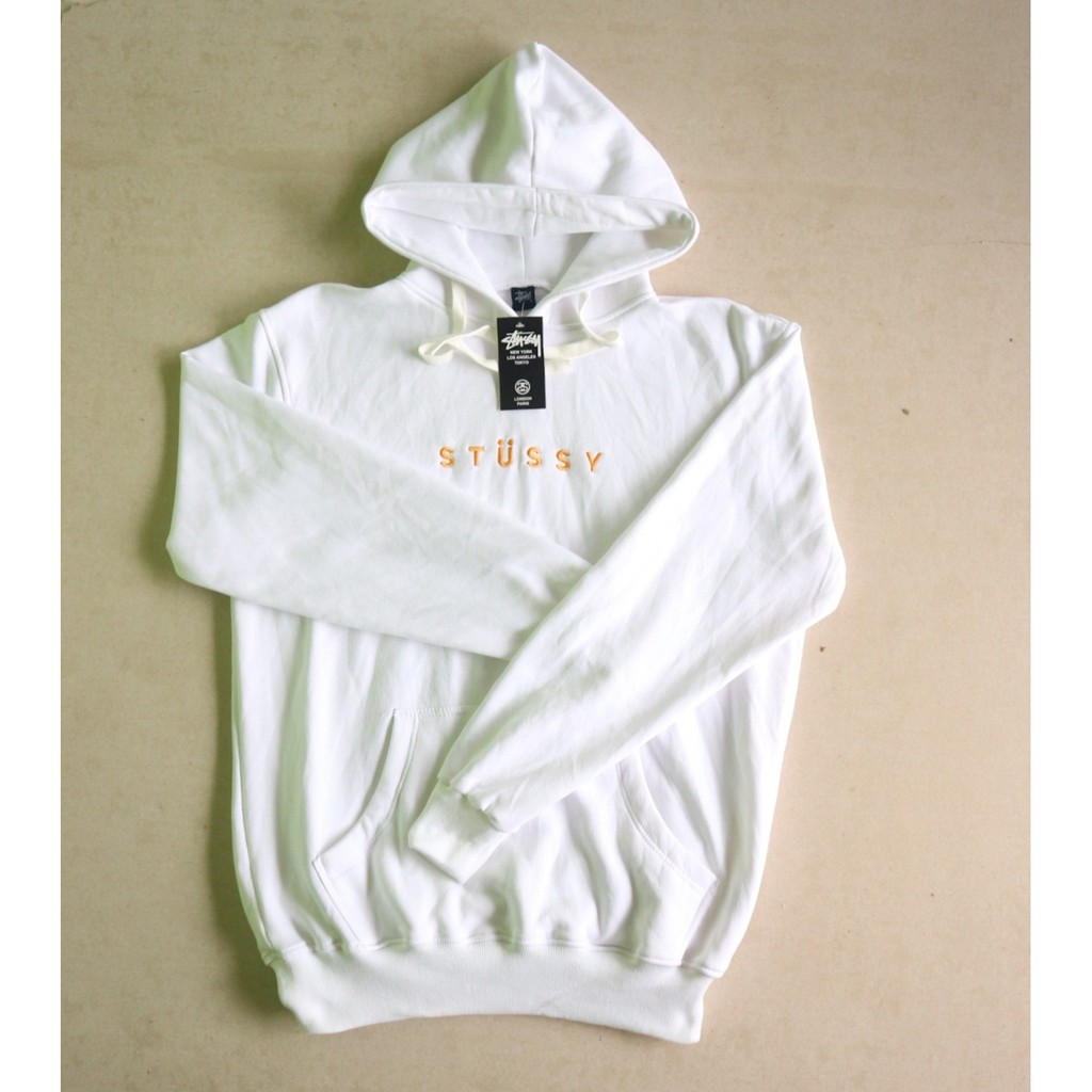 Sweater hoodie stussy white
