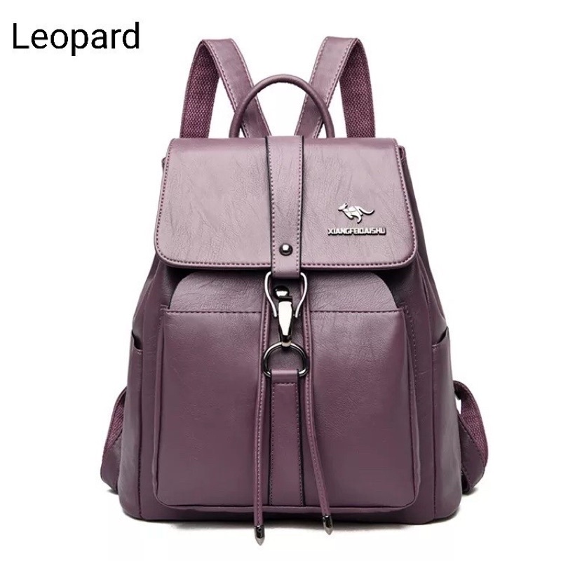 backpack kulit wanita lockey bags tas ransel wanita kulit tas kerja ransel fashion elegant