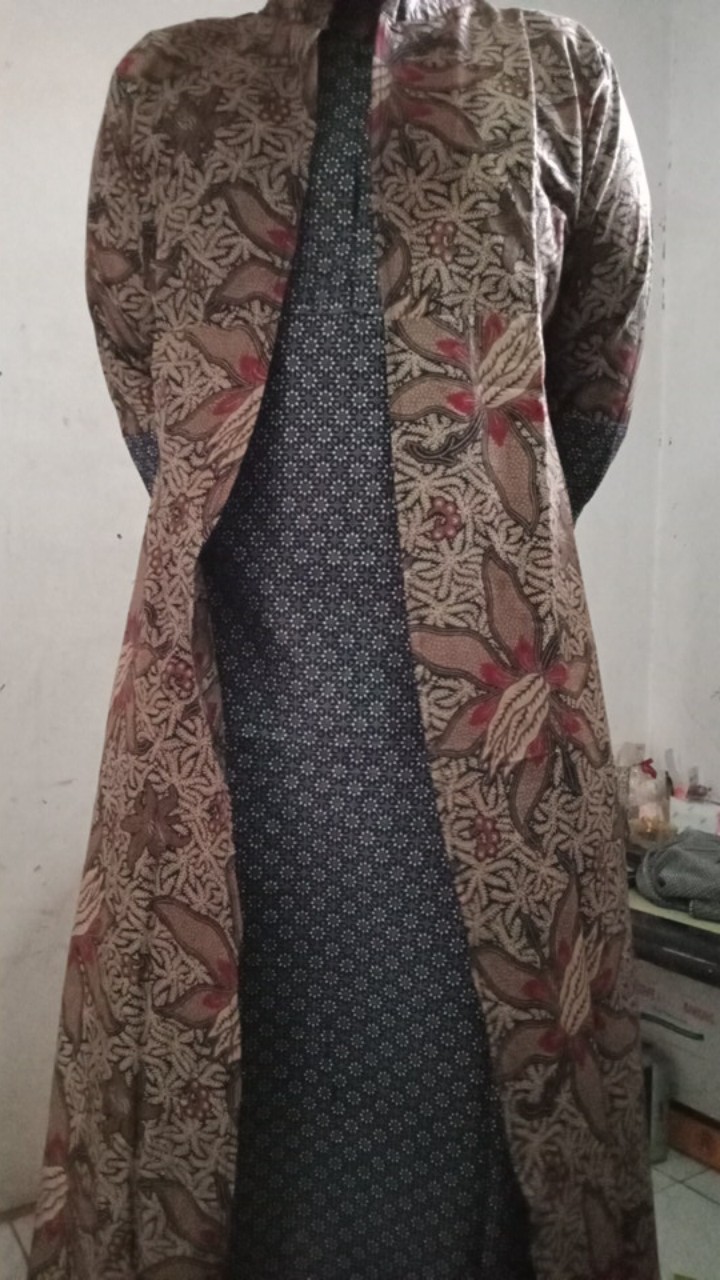 Gamis Batik Cardi Busui Syari Maxi Ndoro Jowi Best Seller, Gamis Batik Pekalongan, Batik Terlaris