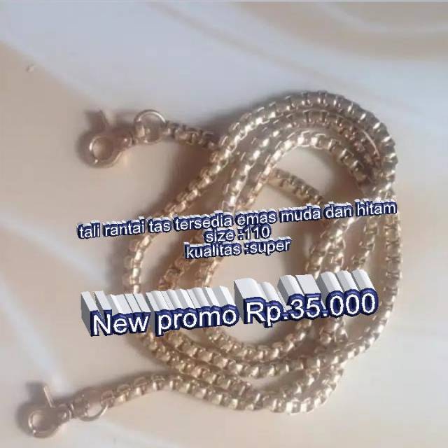 Tali rantai tas wanita panjang 110cm  kualitas super