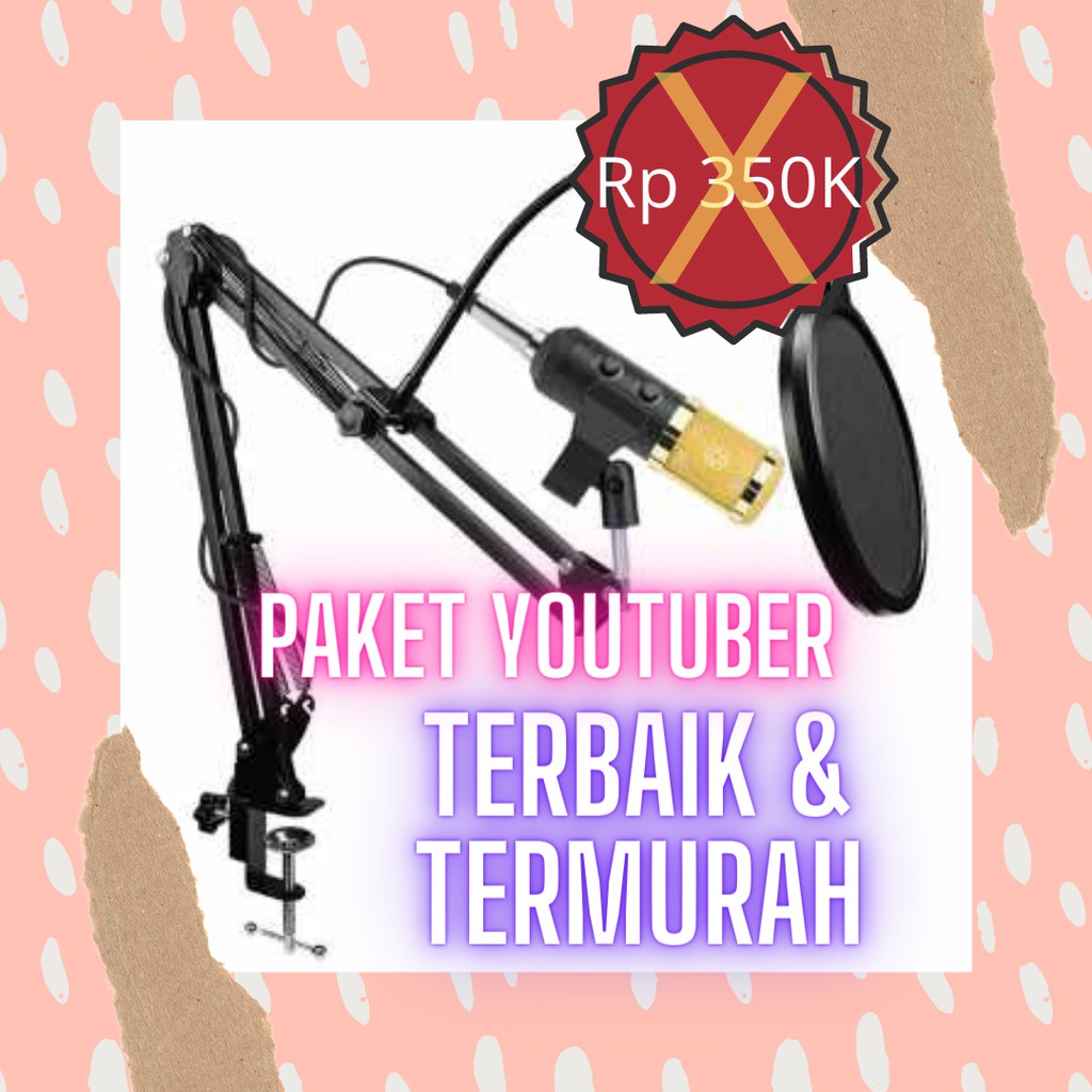 Microfon Youtuber, Mic Youtuber,Paket Youtuber, Peralatan Youtuber, Best Seller 