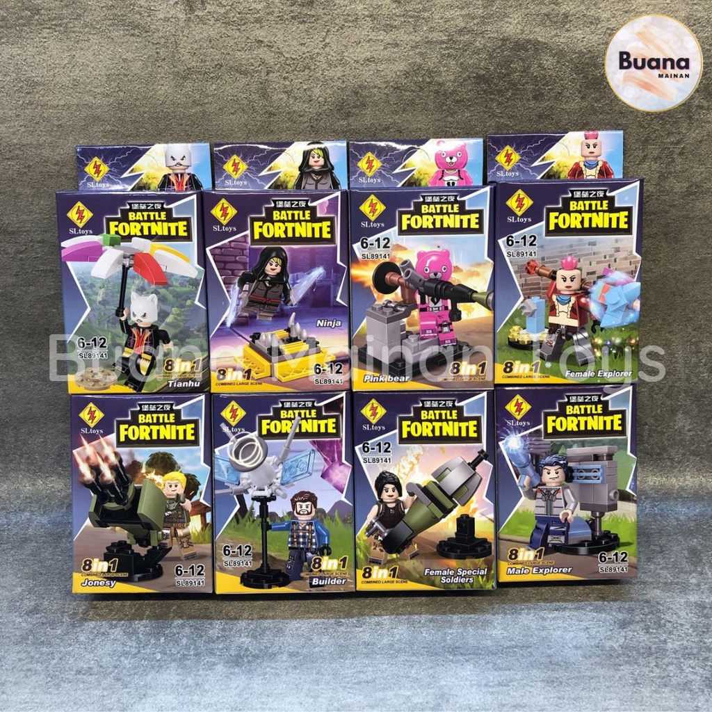 BATTLE FORTNITE KARAKTER BRICKS SL TOYS MAINAN ANAK MINI FIGURE