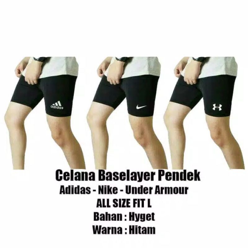 CELANA MANSET BASELAYER SHORTPANTS OLAHRAGA STRECH CELANA