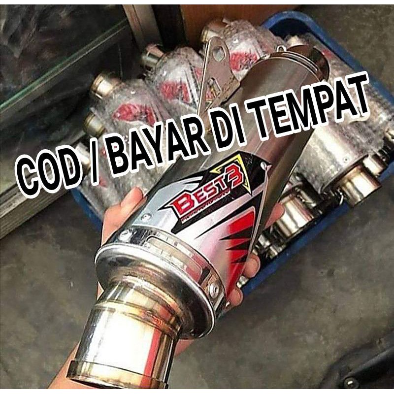 Knalpot BEST3 Silencer Only inlet 38