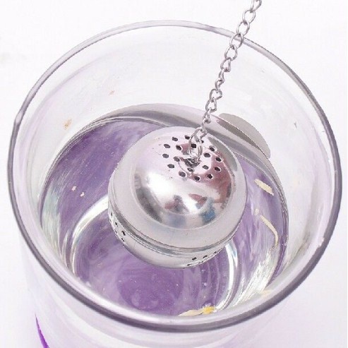 Saringan Teh Bentuk BOLA Stainless Filter Tea Infuser Ball Maker