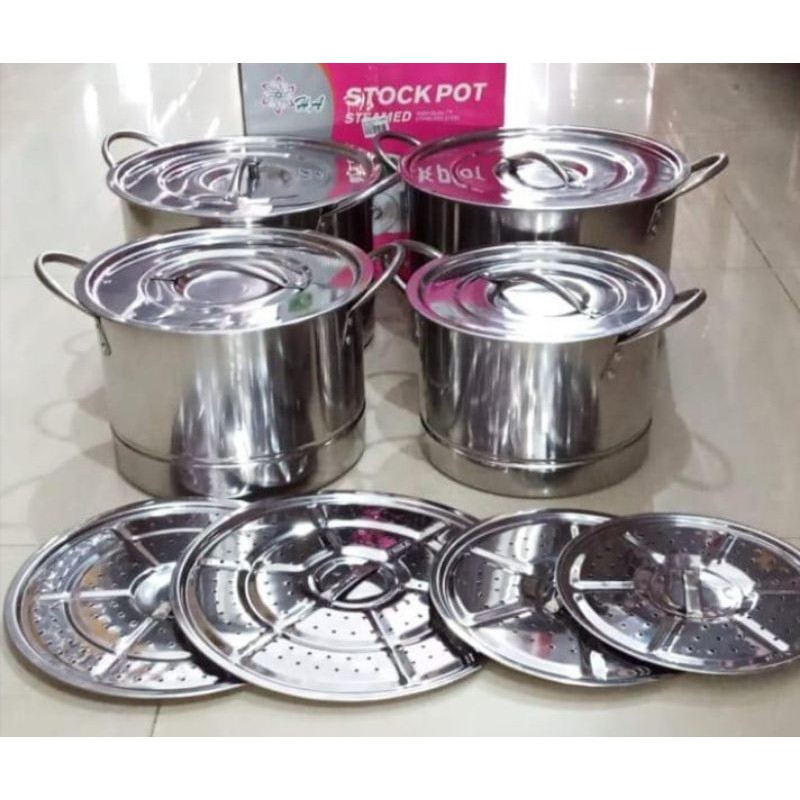stock pot steamer + rangsang
