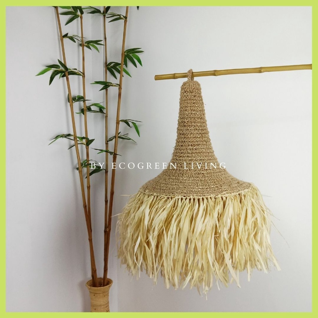 KAP LAMPU GANTUNG BESAR JUMBO, DEKORASI CAFE BALI, KAP LAMPU GANTUNG RUMBAI