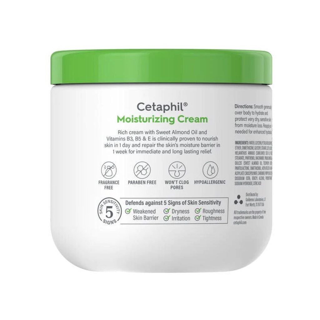 Cetaphil Moisturizing Cream 100gr 453gr | Krim Pelembab Wajah &amp; Kulit untuk Segala Jenis Kulit