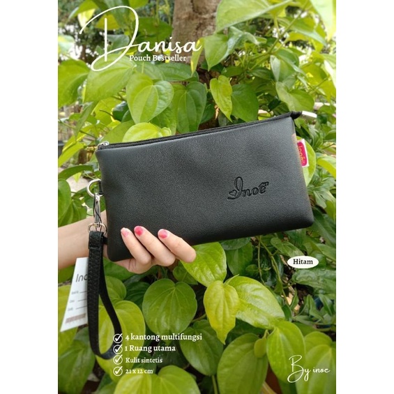 TERLARIS DANISA KULIT SINTETIS by Inoe original tas dompet panjang lipat koin hp cewek wanita simple