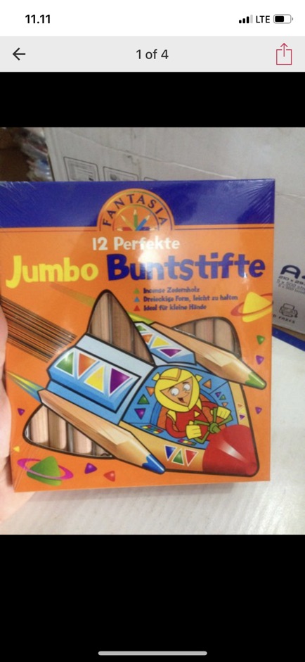 Pensil warna fantasia jumbo 12 warna sisa export kemasan dus-1