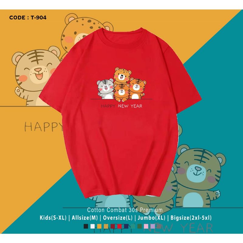 KAOS IMLEK TIGER LUCU/KAOS FAMILY IMLEK MACAN LUCU