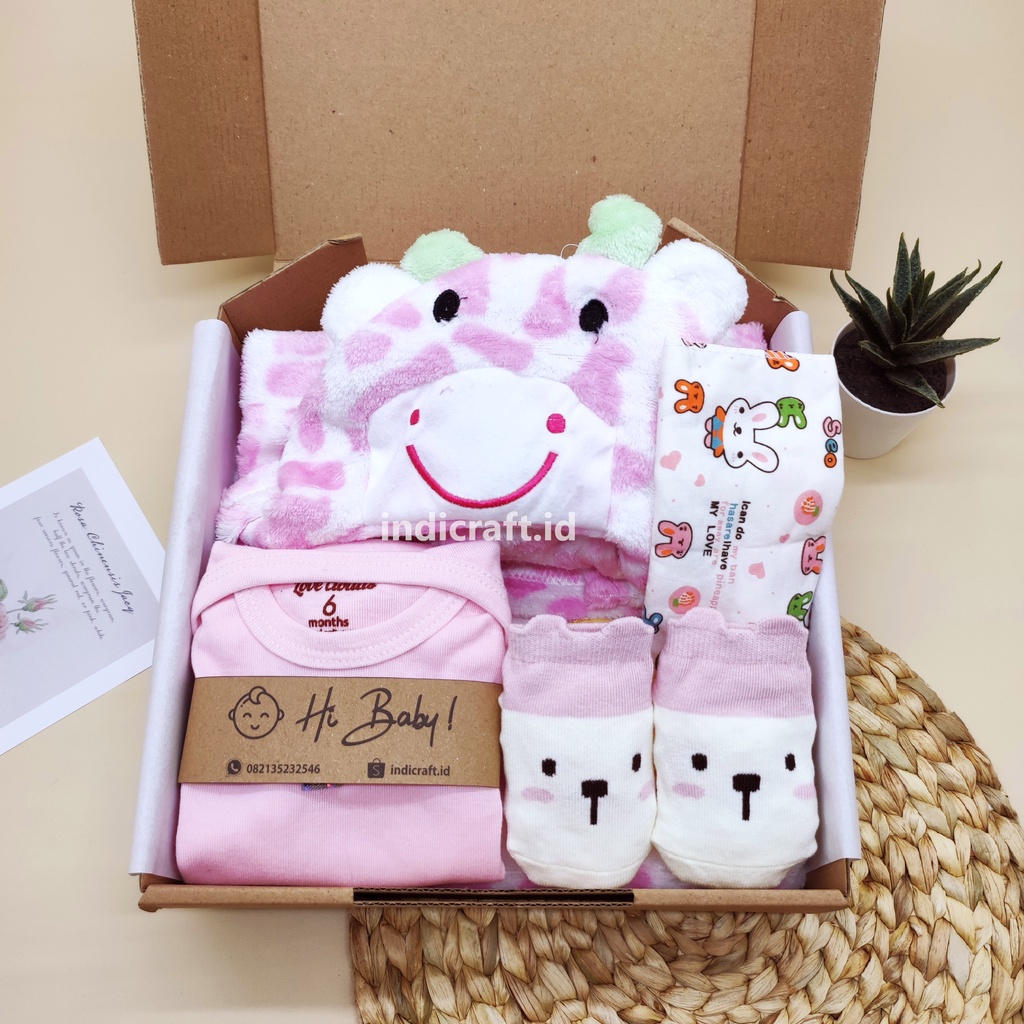 Hampers Bayi Perempuan New Born / Kado Lahiran Bayi Perempuan / Hampers Selimut Bayi Cewek