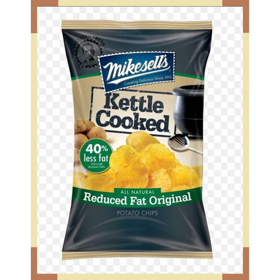 

Mikesell's Mikesells 40% Reduced Fat Salt Potato Chips Snack Import