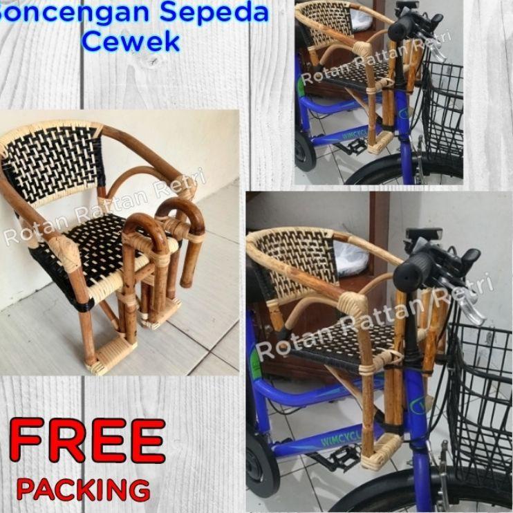 Terbagus.. Kursi Boncengan sepeda depan anak MTB, polygon lipat, gunung murah dari rotan