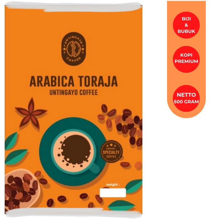 

Kopi Arabika Toraja 500 Gram