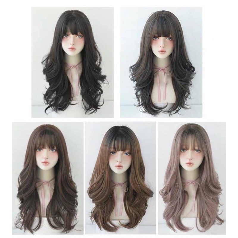 R266 FULL WIG KOREAN LAYER WAVE LONG 70 cm