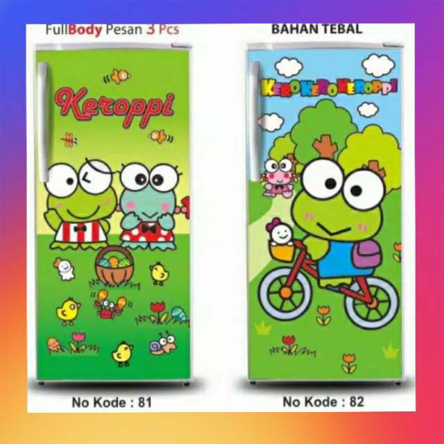 Stiker karakter Stiker kulkas dan kompor