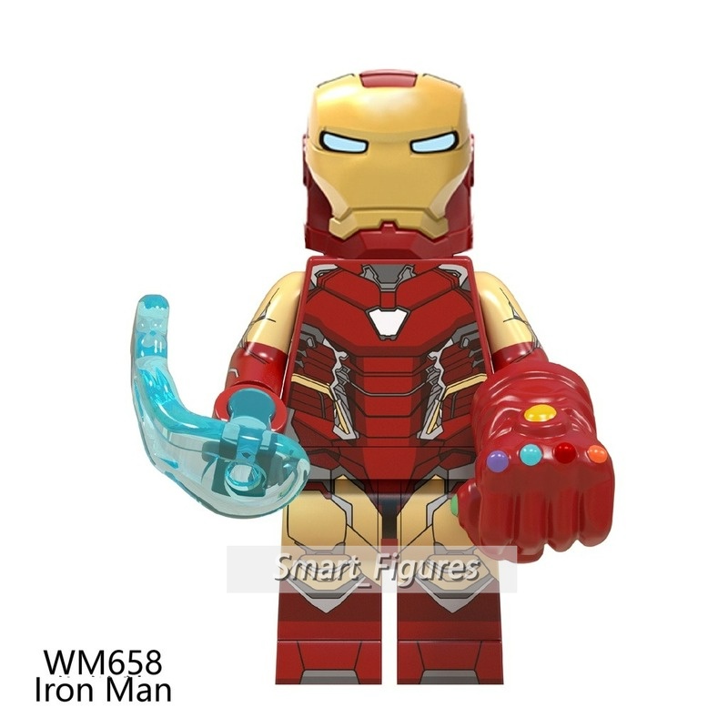 Mainan Action Figure Iron Man Minifigures Nebula Black Widow Gamora Avengers 4 Marvel WM6056 WM6068